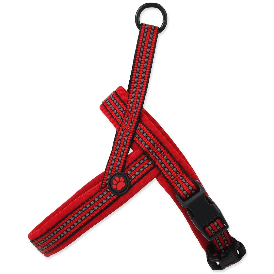 Postroj Active Dog Neoprene XL červený 3,2x88-110cm