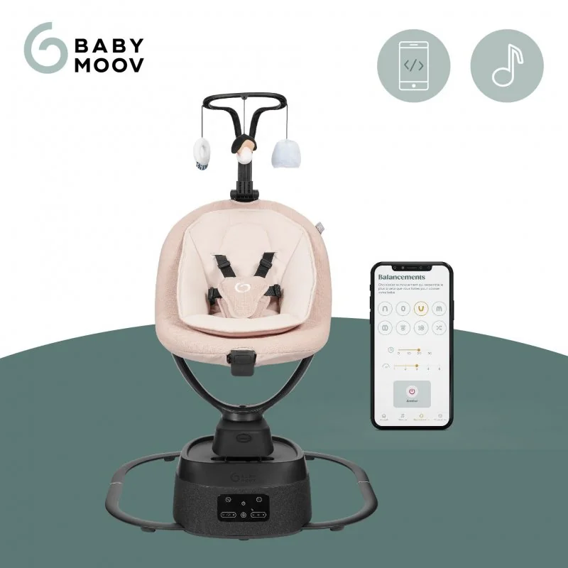 Babymoov hojdačka Swoon Evolution Connect Mocca