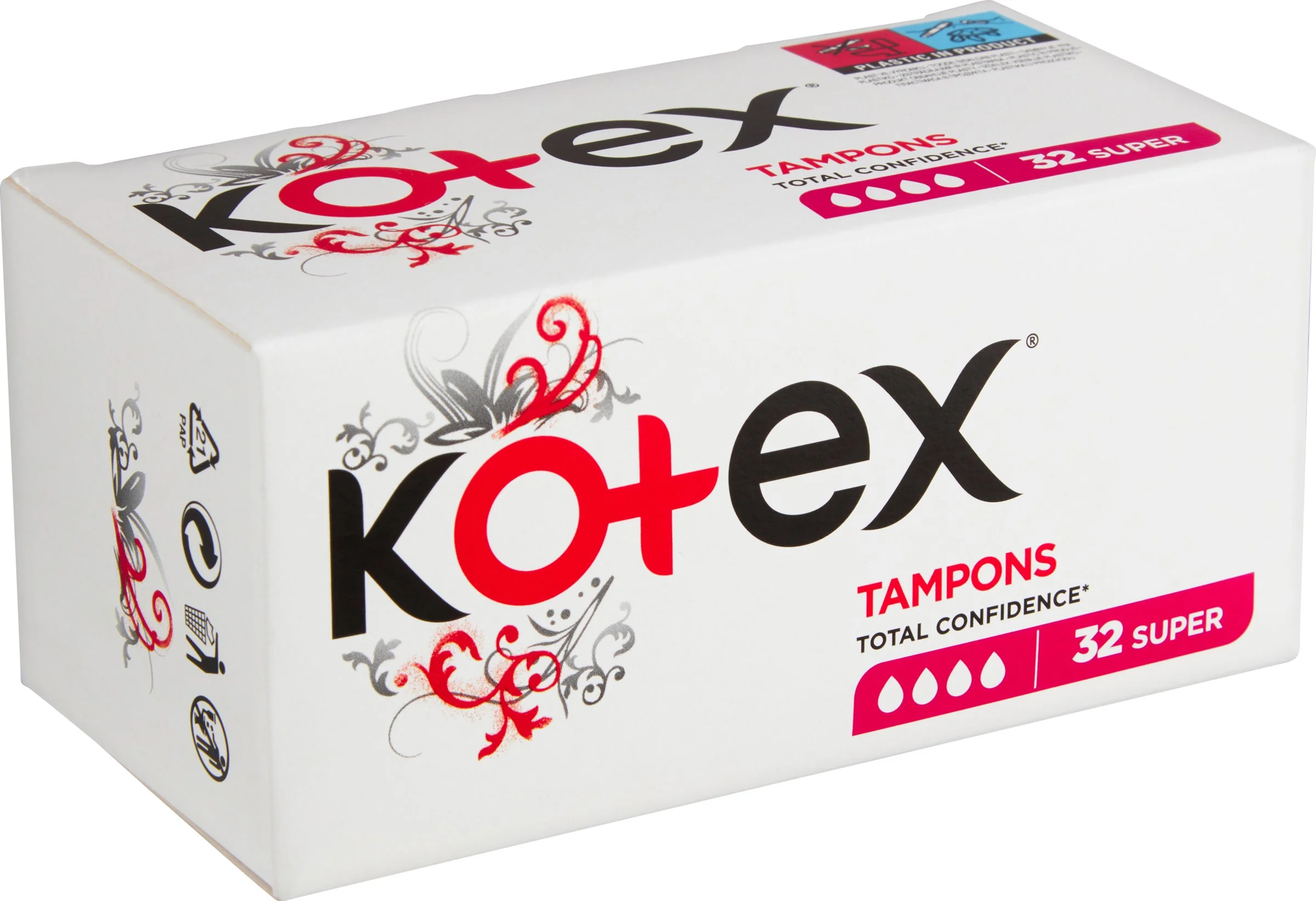 KOTEX tampóny Super 32 ks 1×32 ks, dámske tampóny