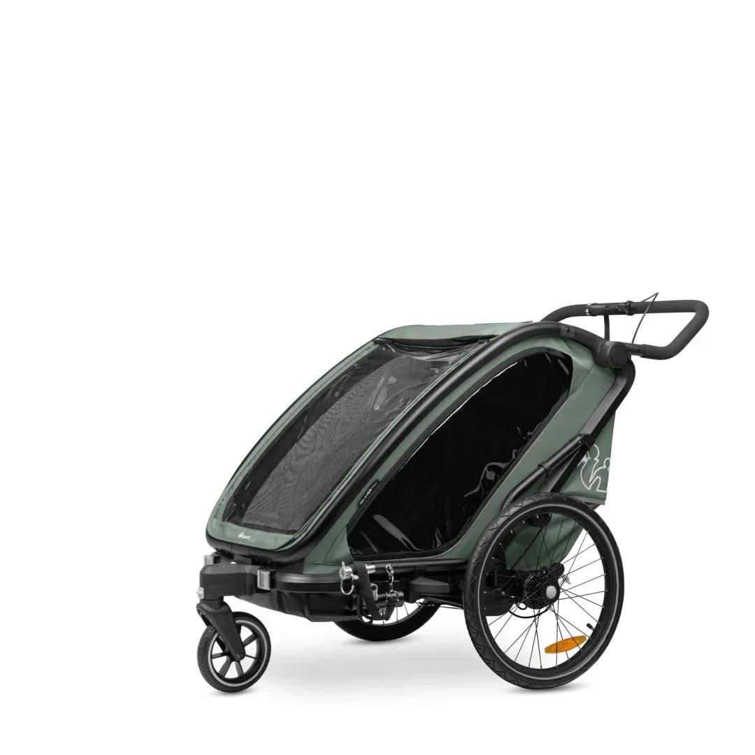 Hauck Bike N Walk Duo cyklovozík 3v1 tmavozelený