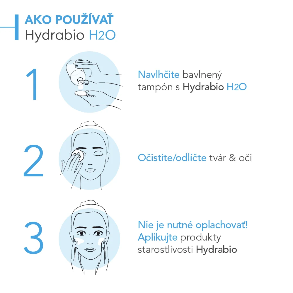BIODERMA Hydrabio H2O micelárna voda na dehydratovanú pleť 1×500 ml, hydratačná micelárna voda