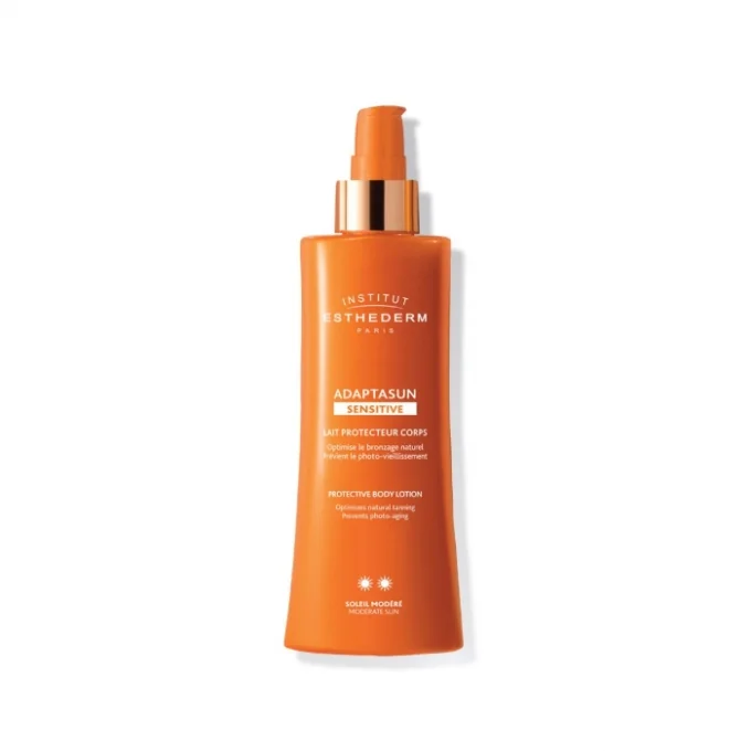 Institut Esthederm Adaptasun Sensitive Protective Body Milk Moderate Sun 200 ml 1×200 ml, telové mlieko