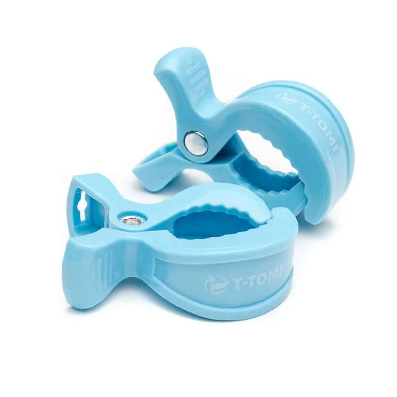 T-TOMI Klip Pastel blue 1×2 ks, klip na kočík