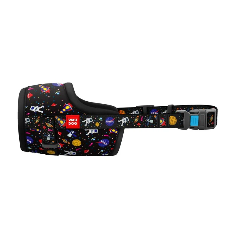 Nylonový náhubok pre psa nastaviteľný NASA, obvod papule: 25 - 34cm