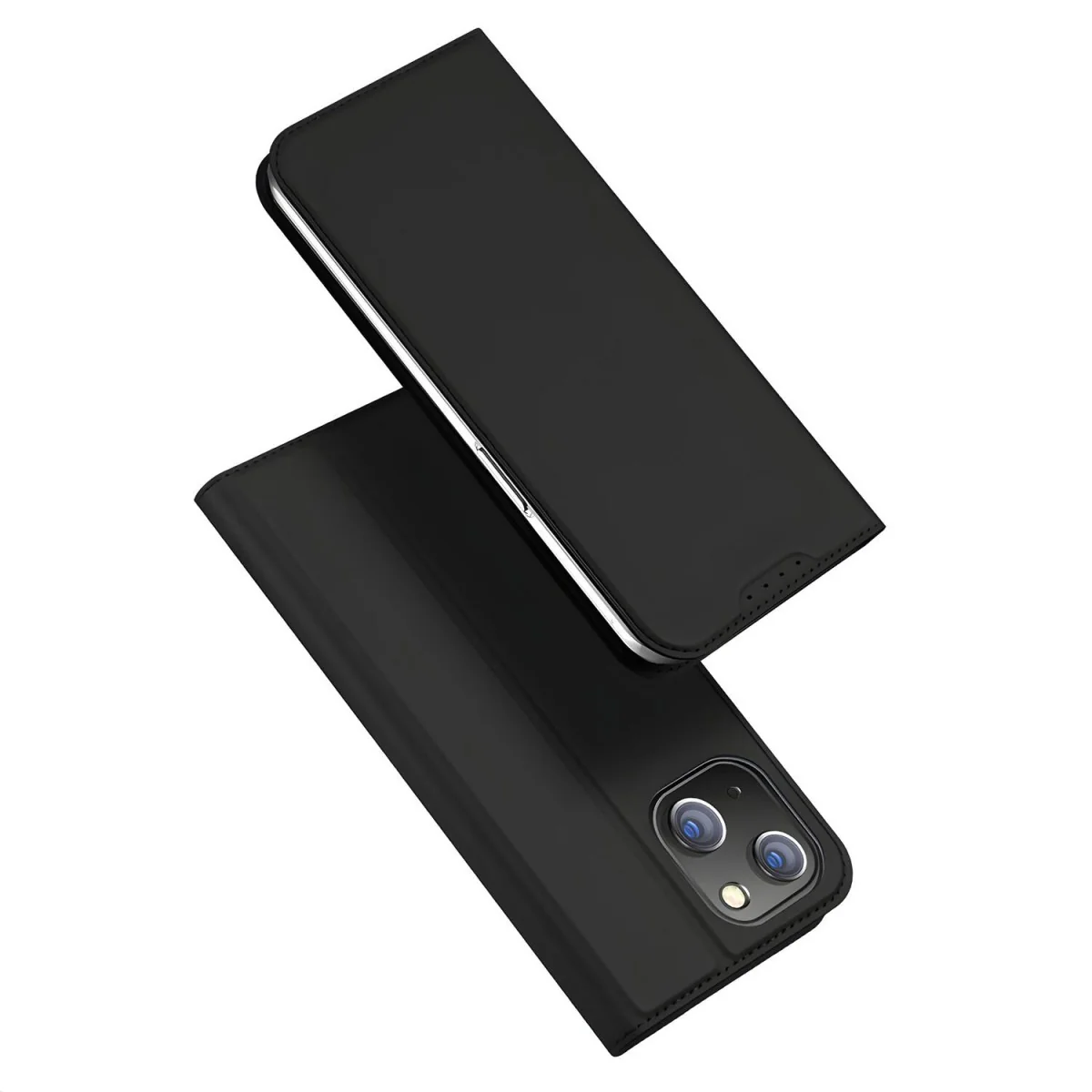 Knižkové puzdro Skin Pro pre iPhone 15 - Čierna Elegantná ochrana s TPU krytom
