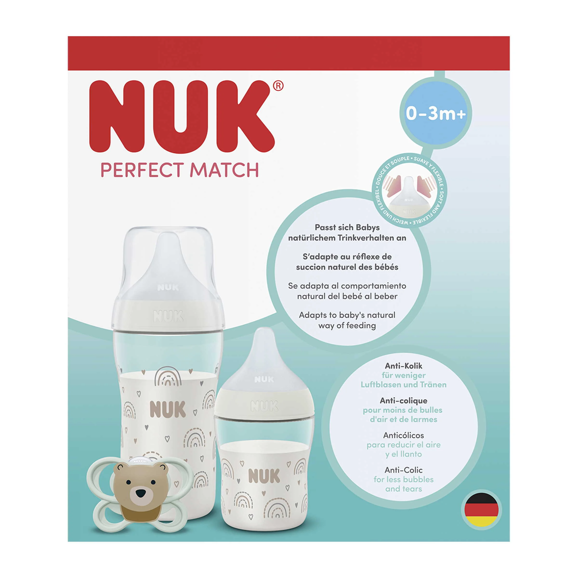 NUK darčekový set Perfect Match RAINBOW 1 ks