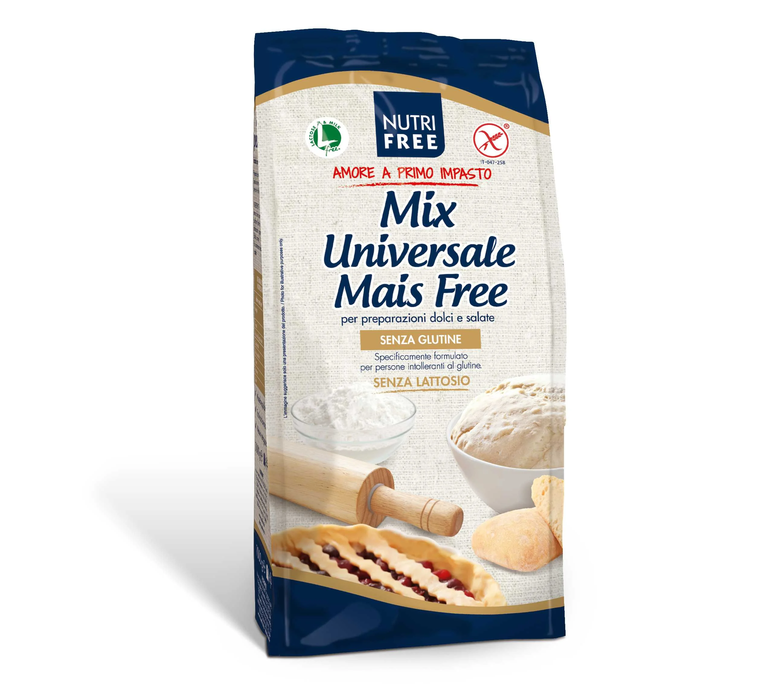Nutrifree Mix Universale Mais free  Univerz.zmes bez kukurice 1×800 g, zmes bez kukurice