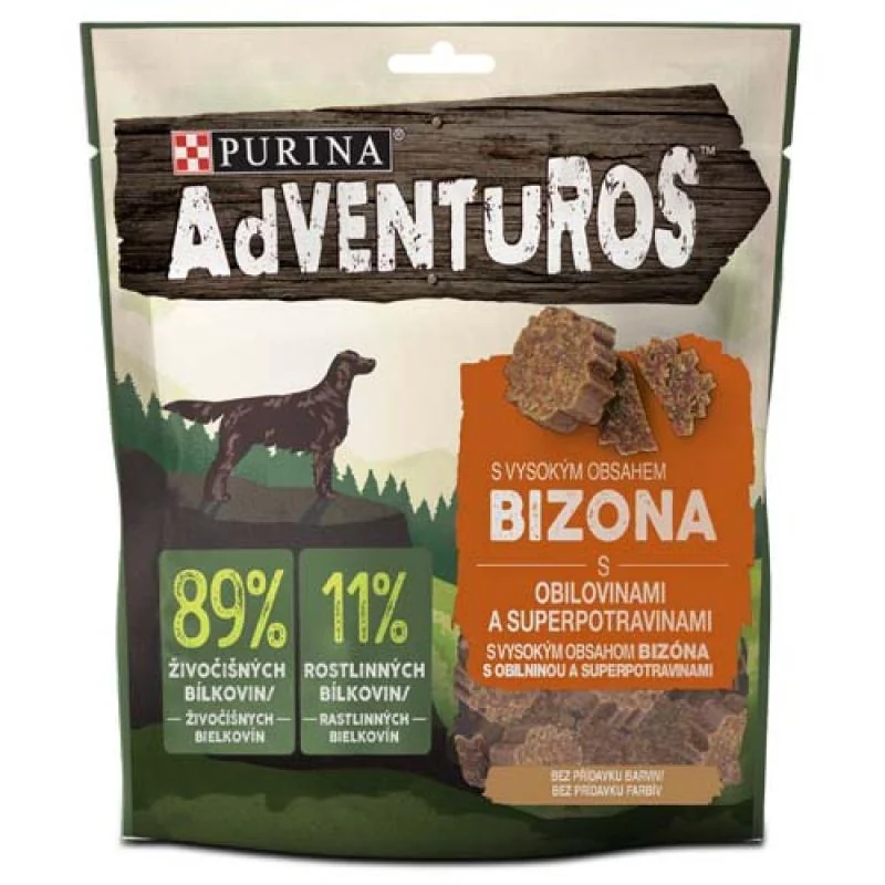 PURINA ADVENTUROS 90g s bizónom a brusnicovou šťavou