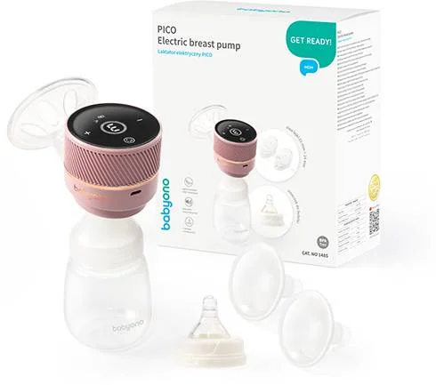 BABYONO Odsávačka materského mlieka elektrická PICO 1×1 ks, elektrická odsávačka