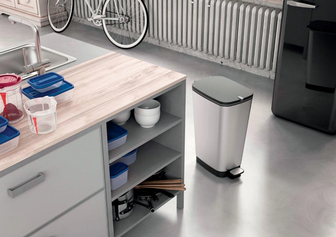 Odpadkový kôš KIS Chic Bin M 35l Steel 237544