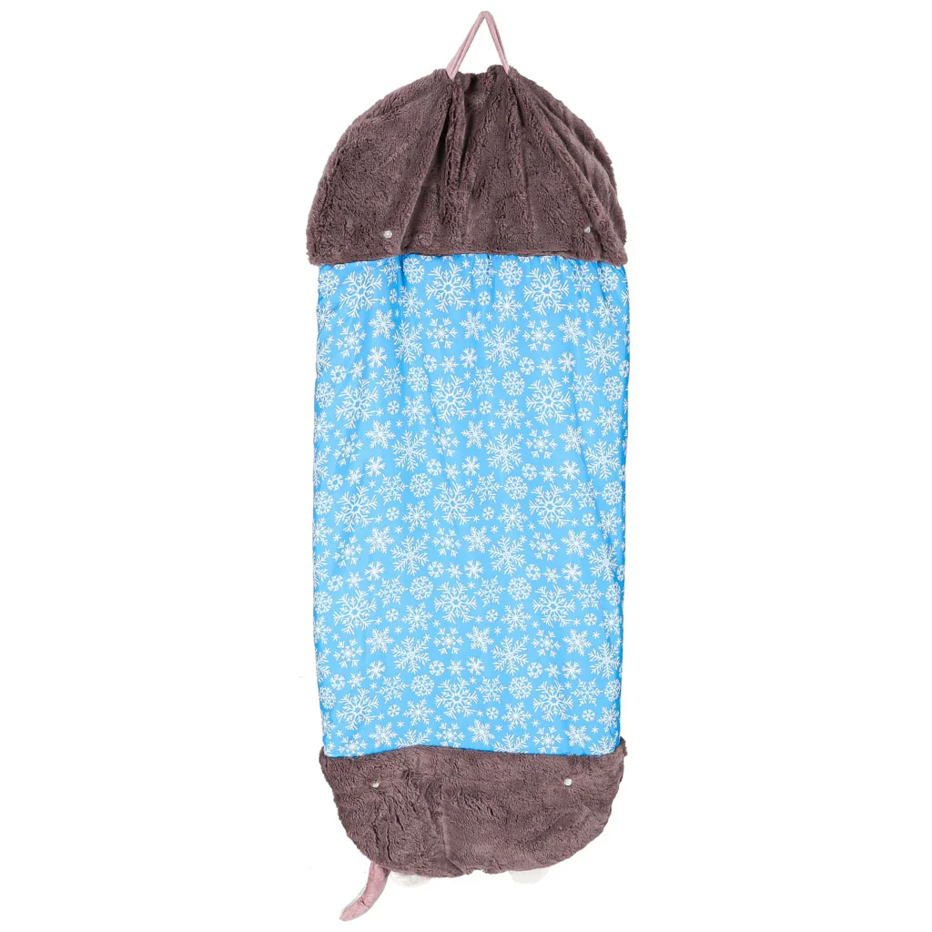 Detský turistický spacák 2v1 125×50 cm – modrý