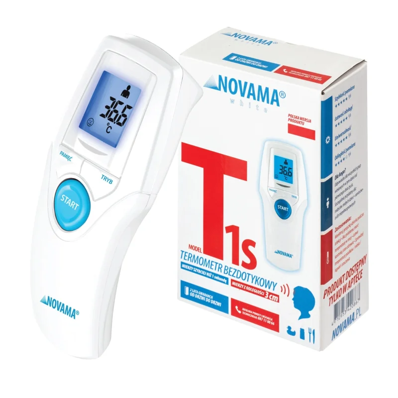 NOVAMA White T1S bezkontaktný teplomer s rýchlym meraním