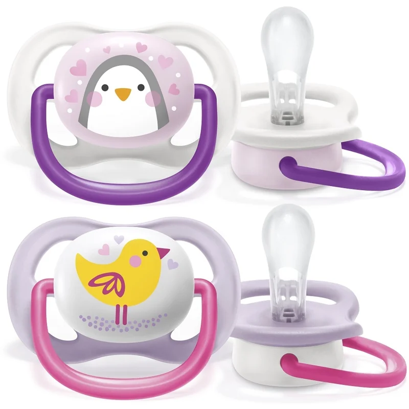 Philips AVENT Cumlík Ultra air zvieratko 0-6m dievča 2 ks 1×2 ks, cumlíky