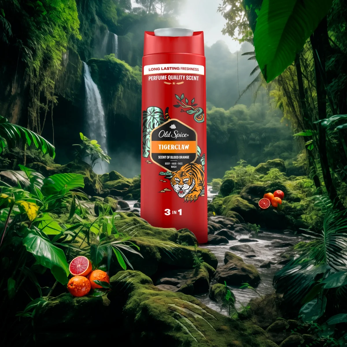Old Spice Tiger Claw 3 in 1 1×400 ml, sprchový gél a šampón
