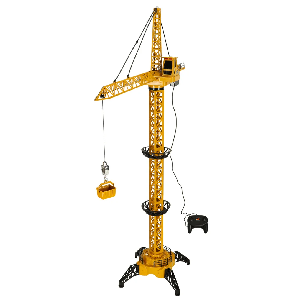RC žeriav so žeriavovým ramenom, svetlom a zvukom – výška až 128 cm