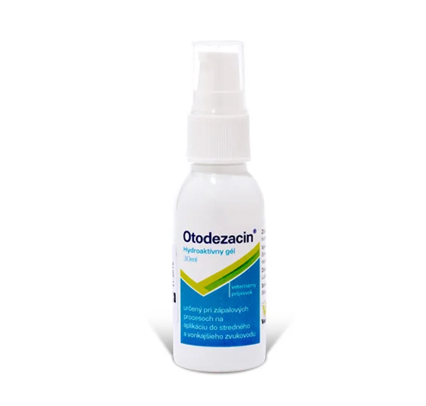 Polopharma Otodezacin Gél 1×30 ml, veterinárny prípravok proti zápalu stredného a vonkajšieho zvukovodu