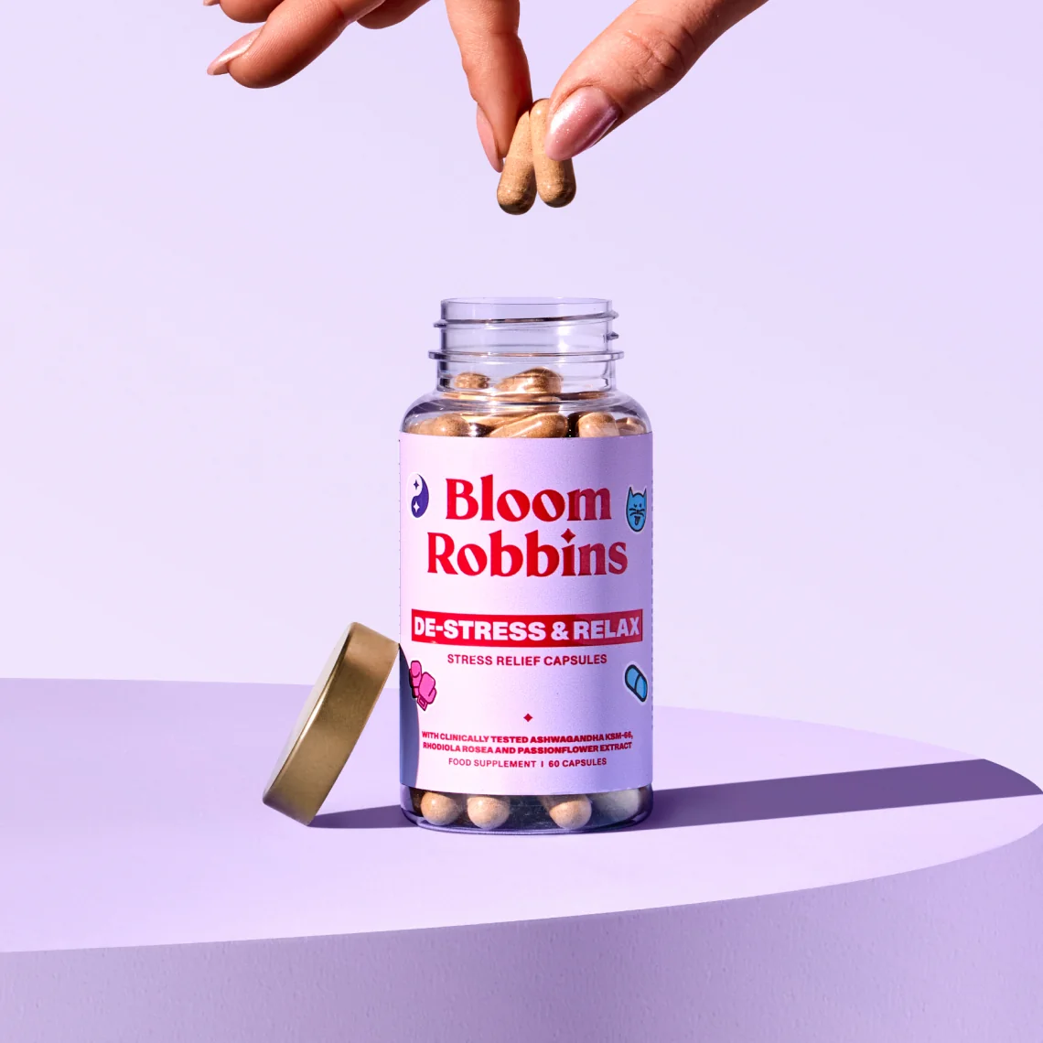 STRESS NO MORE - VITAMÍNY PROTI STRESU S ASHWAGANDHOU - Kapsule 60 cps