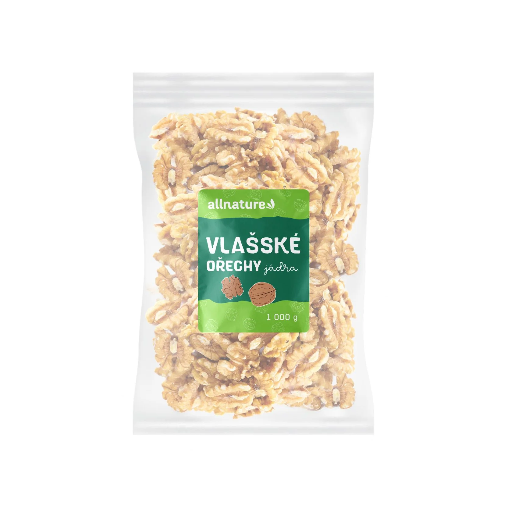 Allnature VLAŠSKÉ ORECHY jadrá 1×1000 g, vlašské orechy