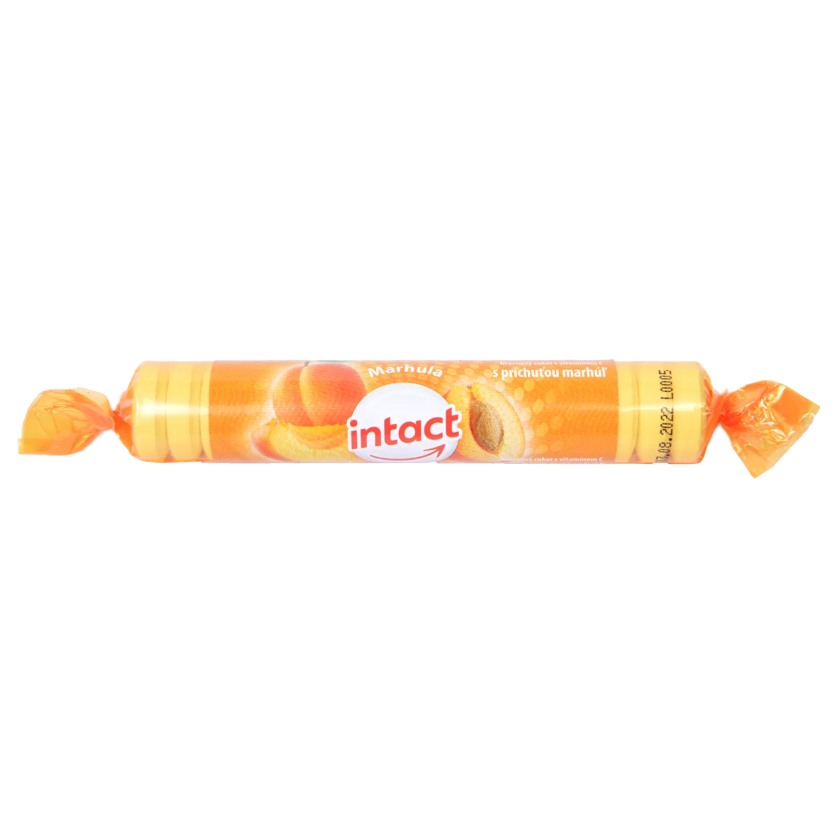INTACT HROZNOVÝ CUKOR S VITAMÍNOM C 1×40 g, s príchuťou marhúľ