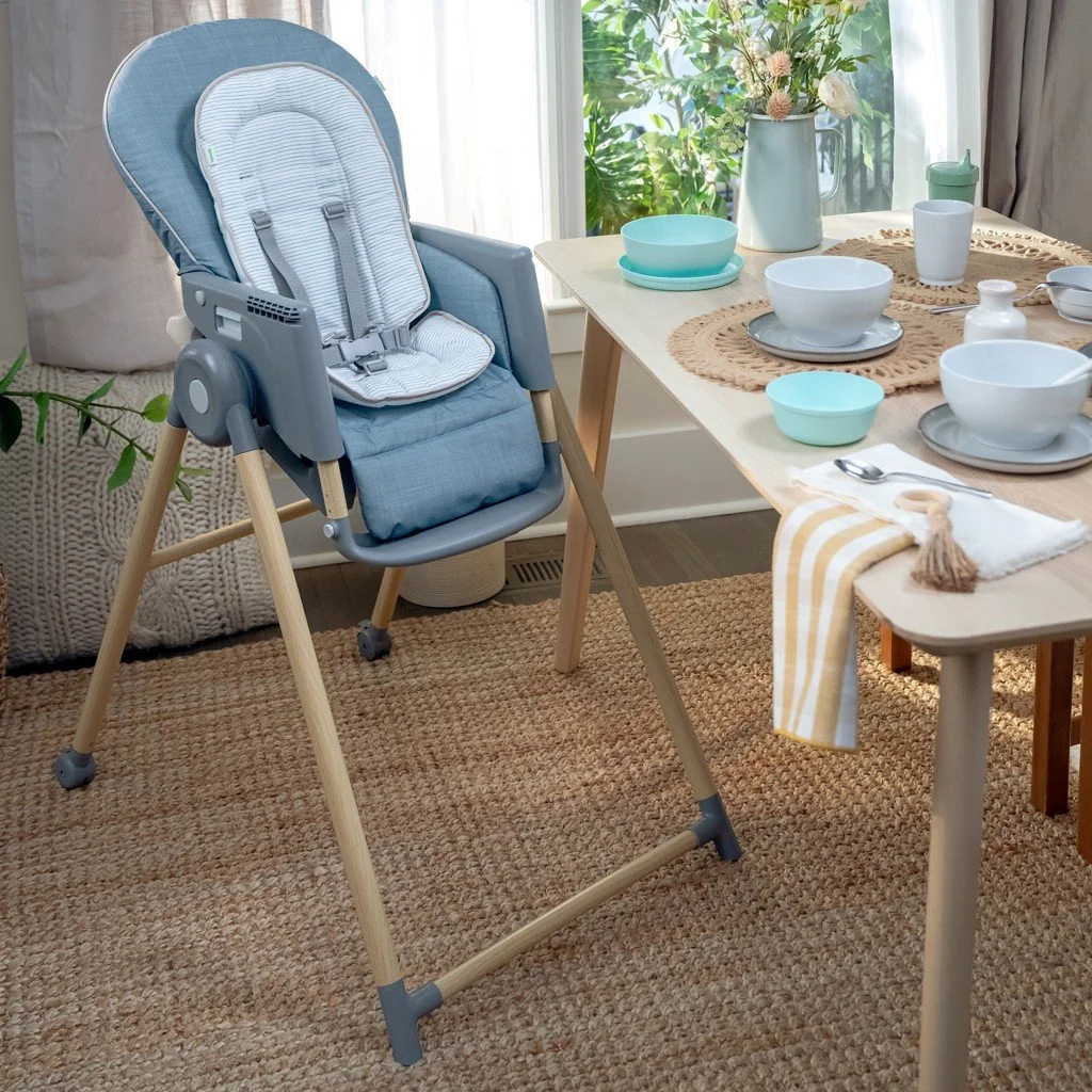 Stolička jedálenská Deluxe 7v1 Proper Positioner™ Chambray 0m+ do 23 kg