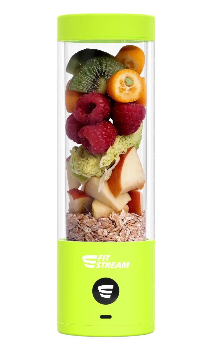 FitStream Pro žltý , prenosný, USB nabíjatelný mixér 1×1 ks, smoothie mixér