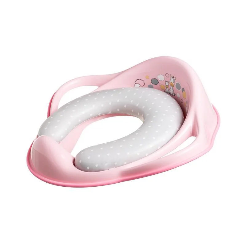 MALTEX Redukcia na WC s úchytmi mäkká Zebra ružová 1×1 ks, pomôcka pre deti