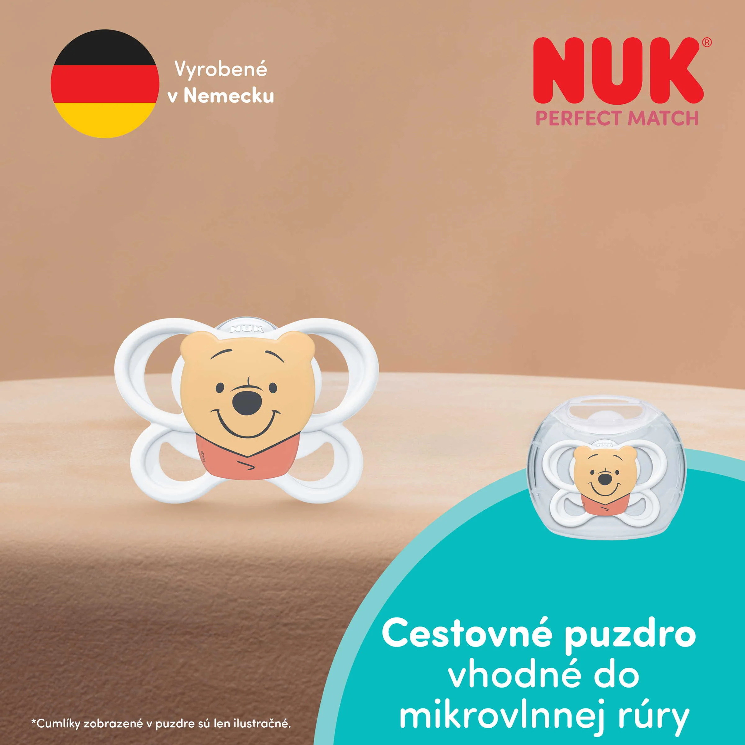 NUK cumlík Perfect Match AIR Macko WHITE 0-6m 1 ks