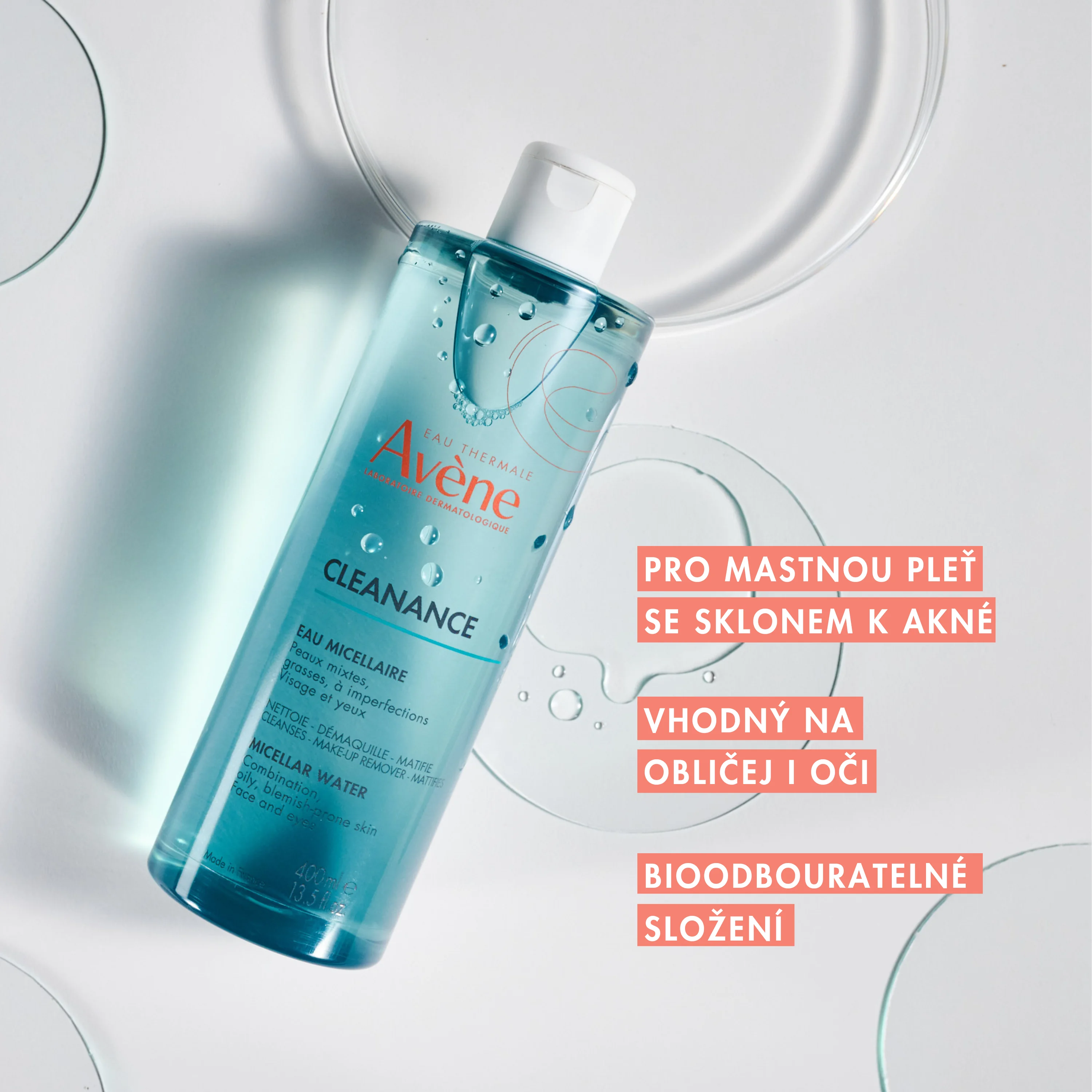 AVENE CLEANANCE MICELARNA VODA 400ML INOV. 400 ml