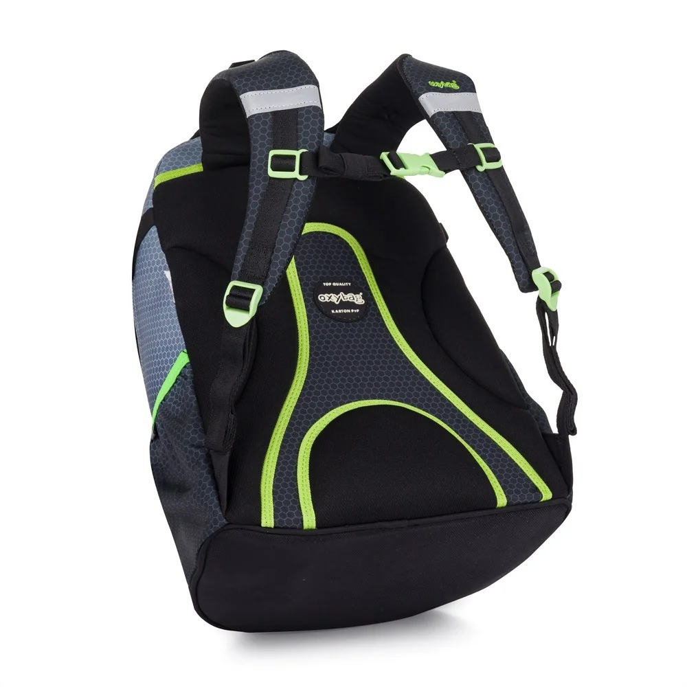 Školský batoh OXY OMBRE Grey Sivý, ergonomický
