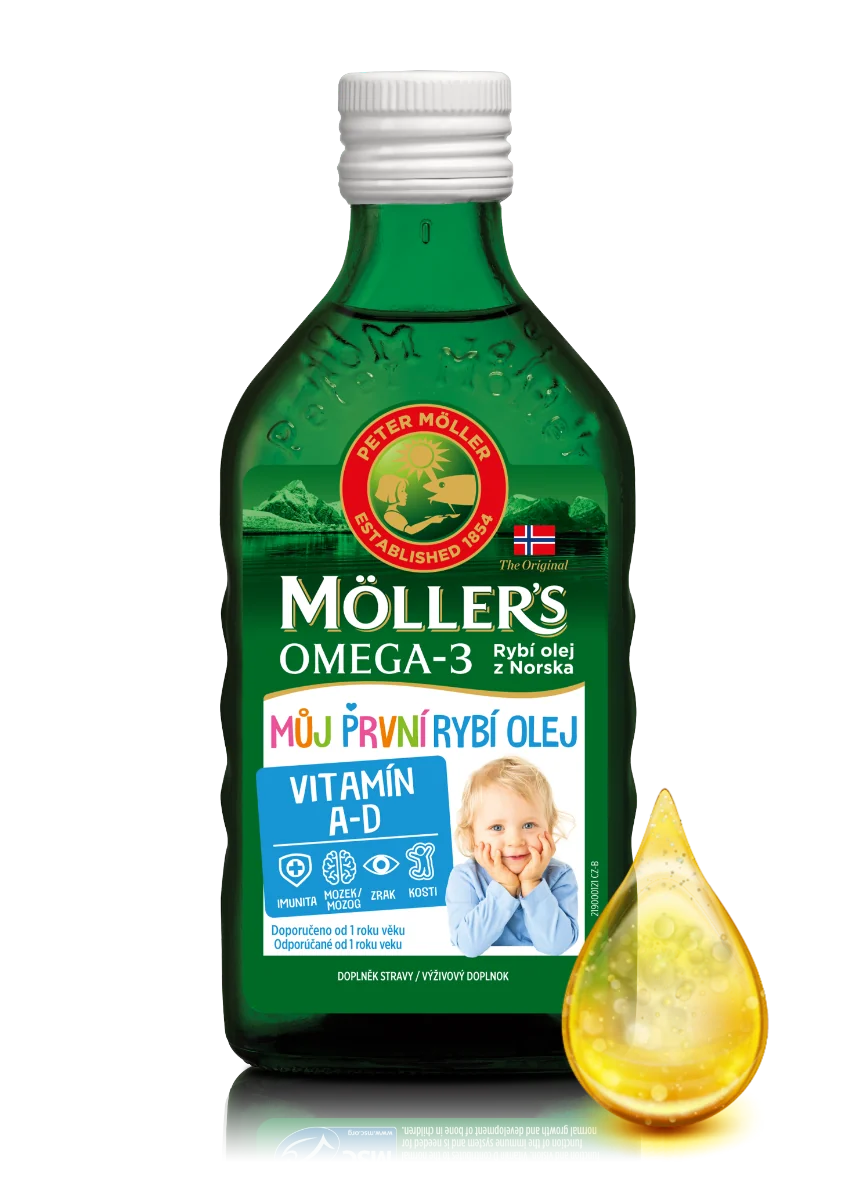 Möller´s Omega-3 Môj prvý rybí olej 250 ml