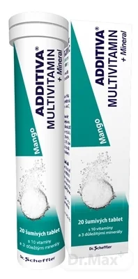 ADDITIVA MULTIVITAMÍN + Minerál, Mango 1×20 tbl, výživový doplnok