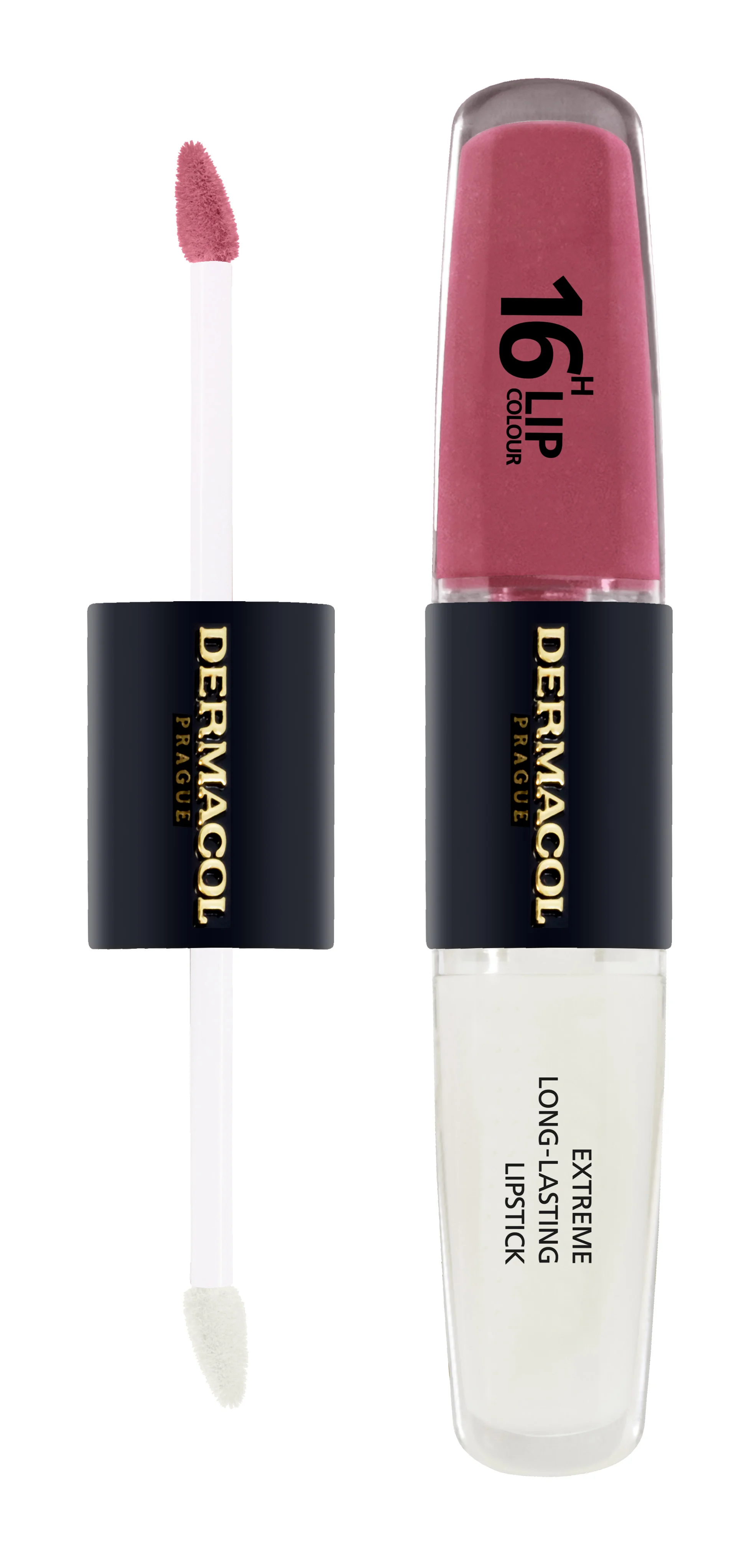 Dermacol 16H Lip Colour č.28 1×4 ml+ 4 ml, rúž a lesk na pery
