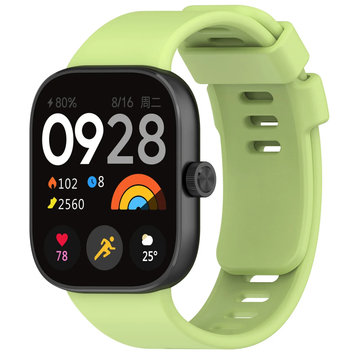 BStrap Silicone remienok na Xiaomi Redmi Watch 4 lime