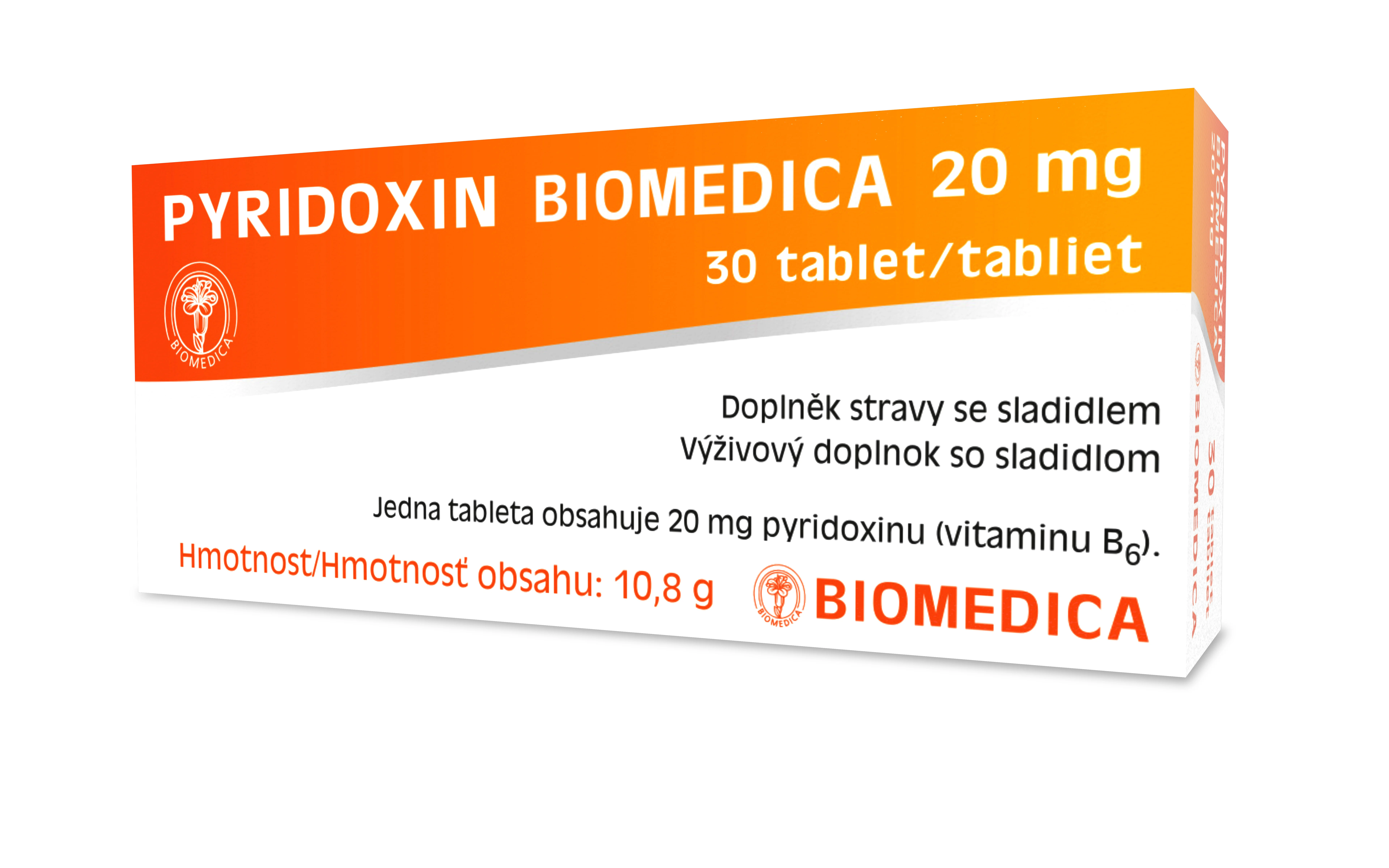 PYRIDOXIN BIOMEDICA 1×30 tbl, výživový doplnok