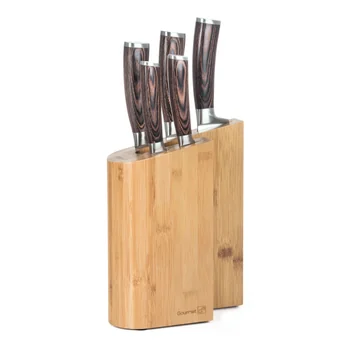 Sada nožov G21 Gourmet Timber 5 ks + bambusový blok Gourmet Timber 5 ks + bambusový blok G21GNAT5_UBL