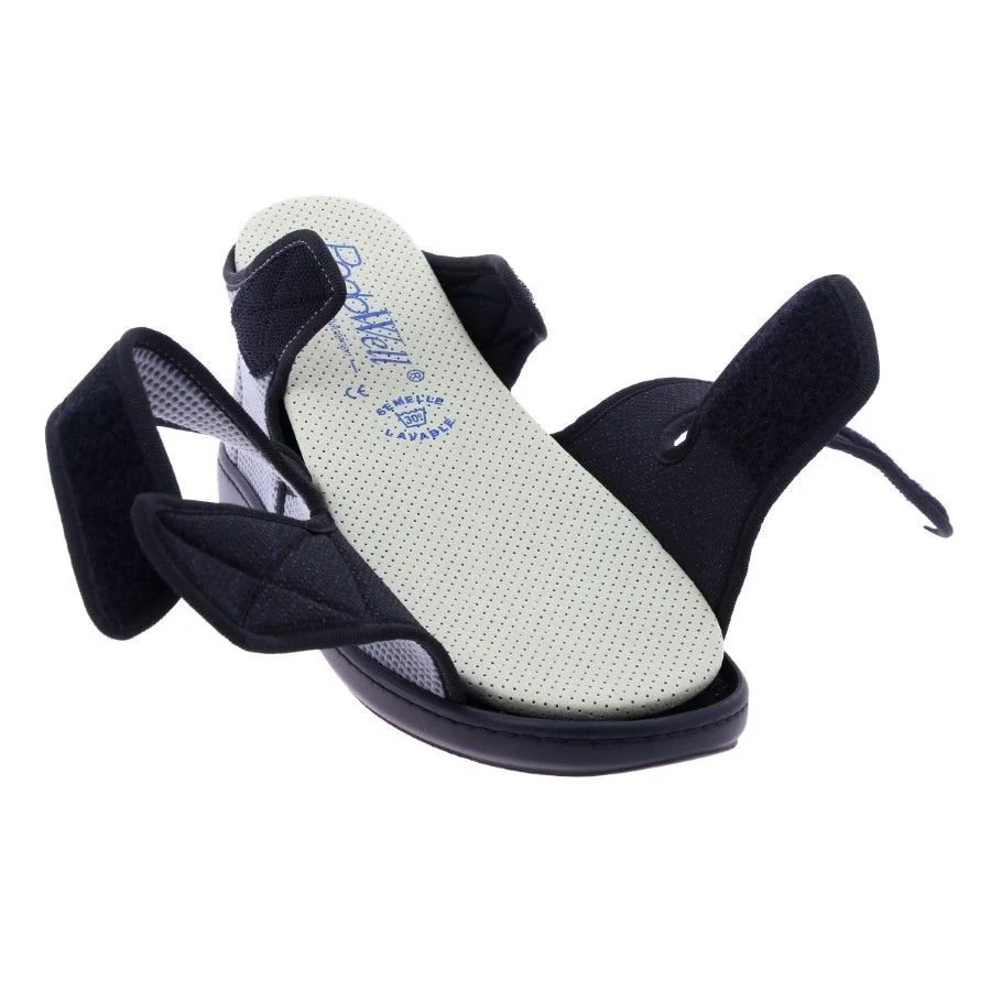 ACADÉMIE zdravotné sandále pre opuchnuté nohy, unisex, sivé, veľkosť: 44