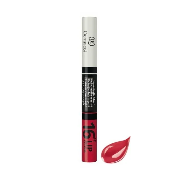 DERMACOL 16H Lip Colour - Dlhotrvajúca farba na pery č.20 1×1 ks, farba na pery