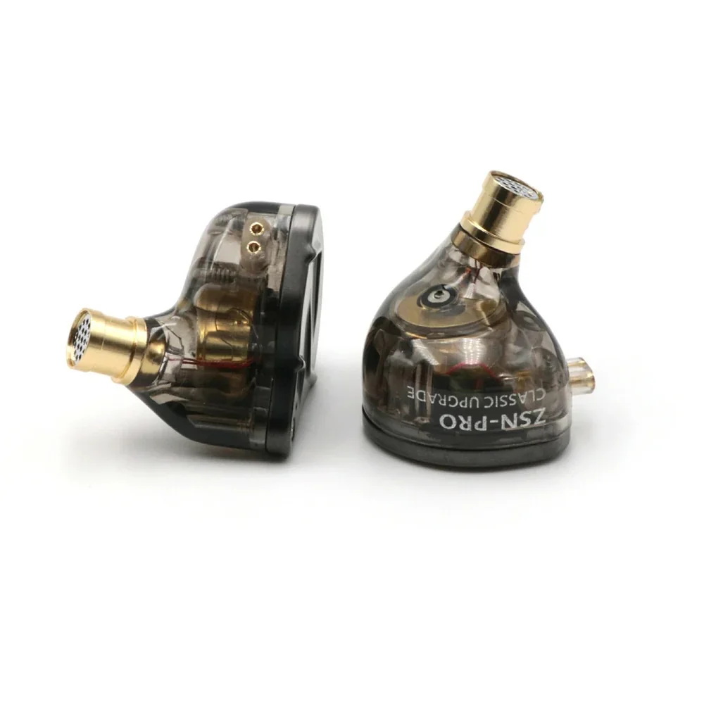 KZ ZSN PRO hybridné HiFi slúchadlá do uší, sivé