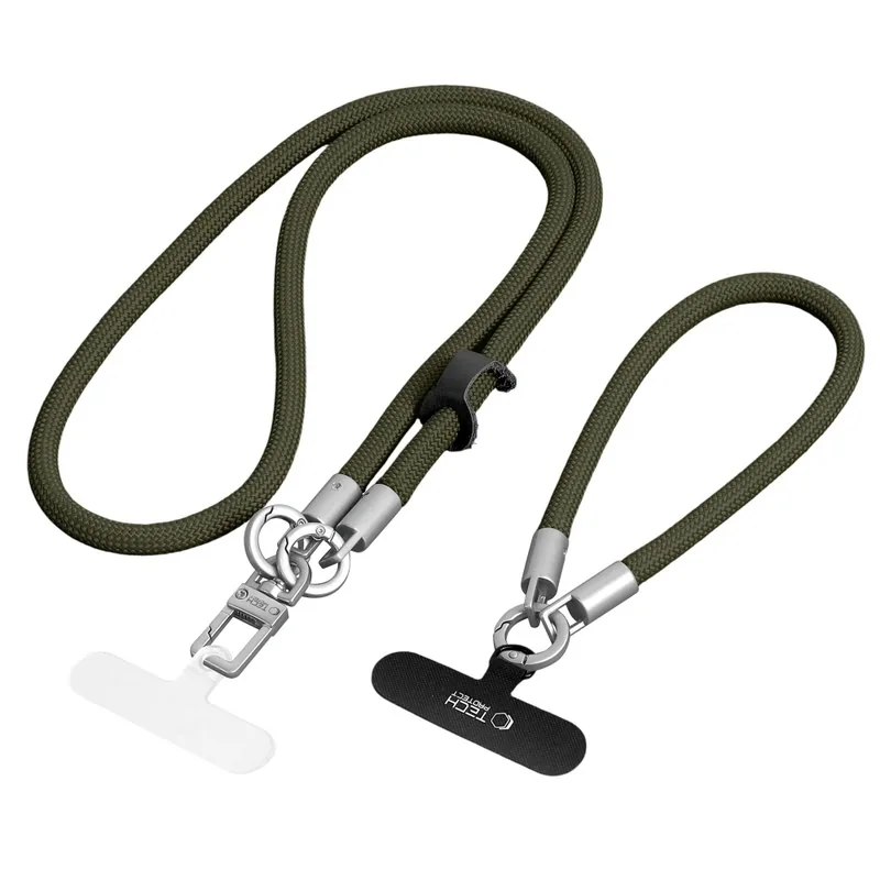 Tech-Protect C10S Crossbody Strap šnúrka na mobil, zelená
