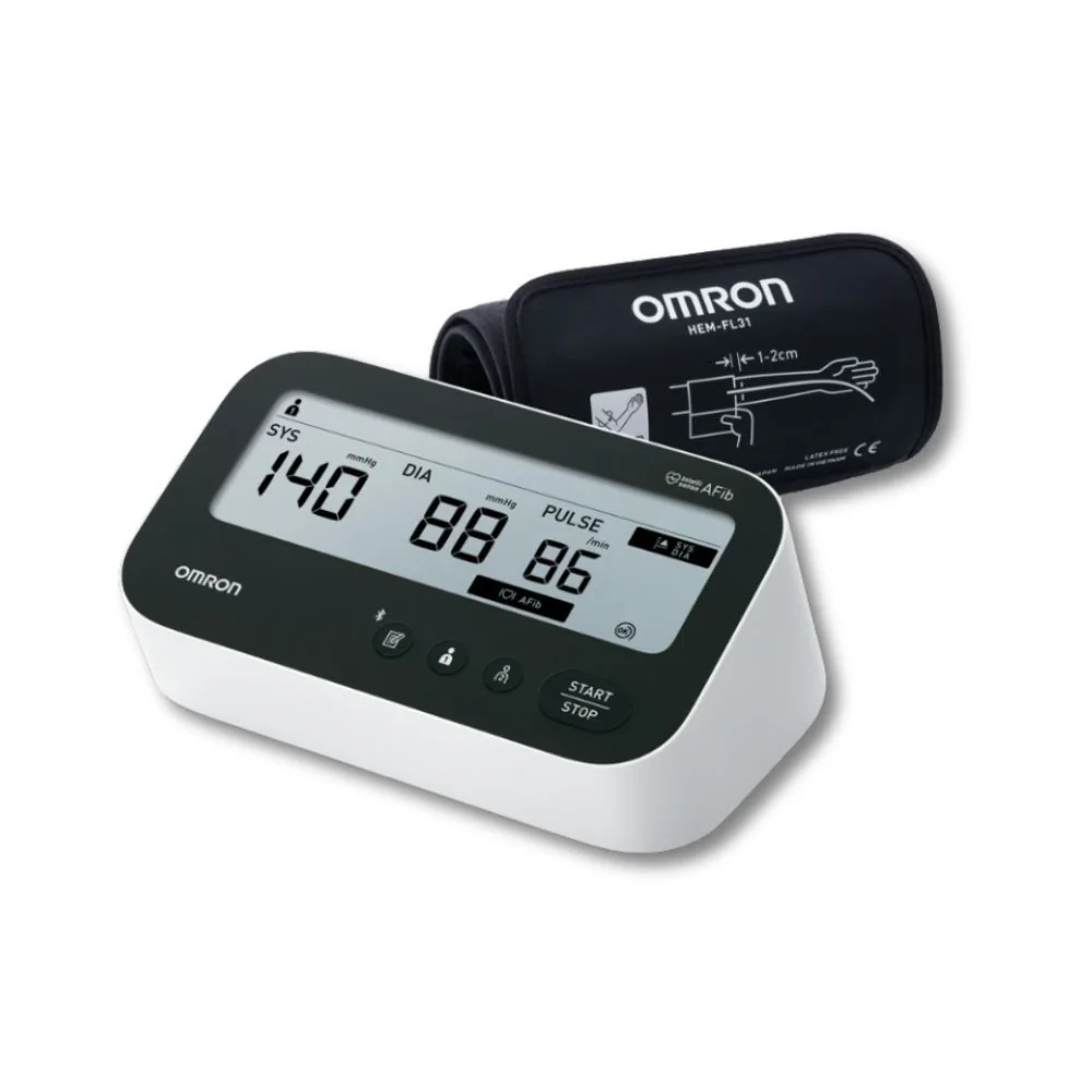 Tlakomer OMRON M4 Connect AFib + sieťový zdroj 1 set