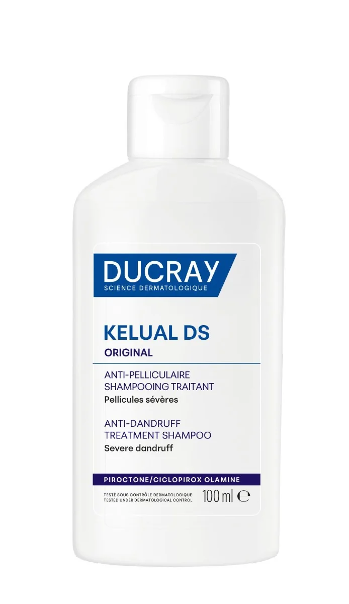 Ducray Kelual DS Ošetrujúci šampón pri závažných stavoch lupín 1×100 ml, šampón proti lupinám