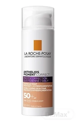 LA ROCHE-POSAY Anthelios Pigment Correct SPF50+ Medium 50ml 1×50 ml, fotokorekčný tónovaný krém