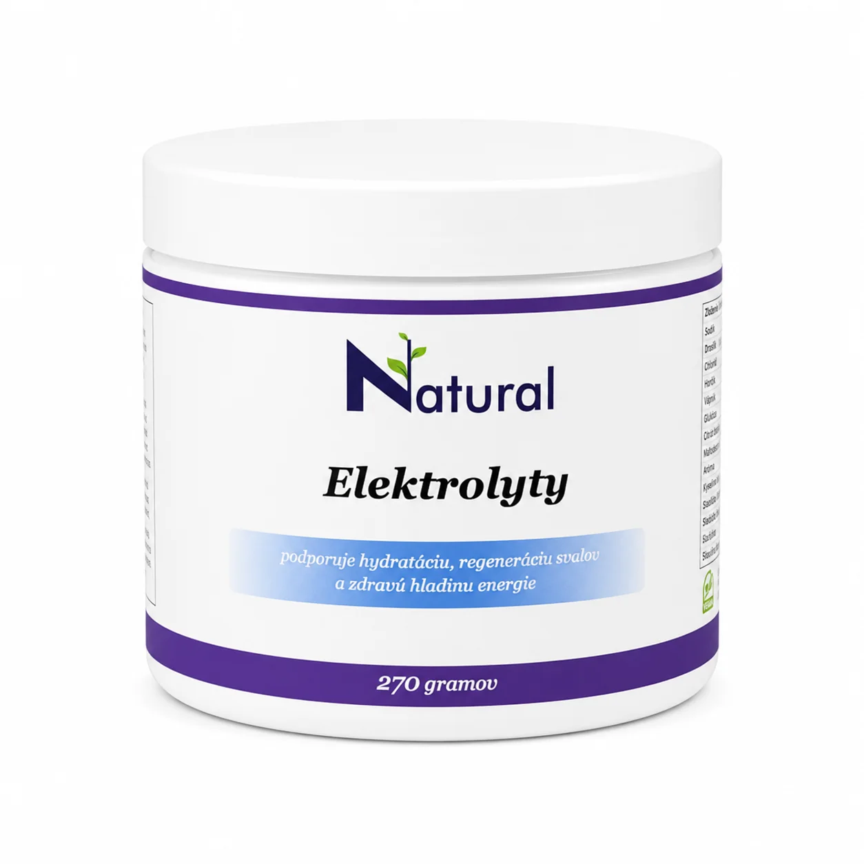 Elektrolyty Lemon - 270 g, prášok Draslík, horčík, vápnik, stopové prvky | Citrónová príchuť | 270 g (45 dávok)