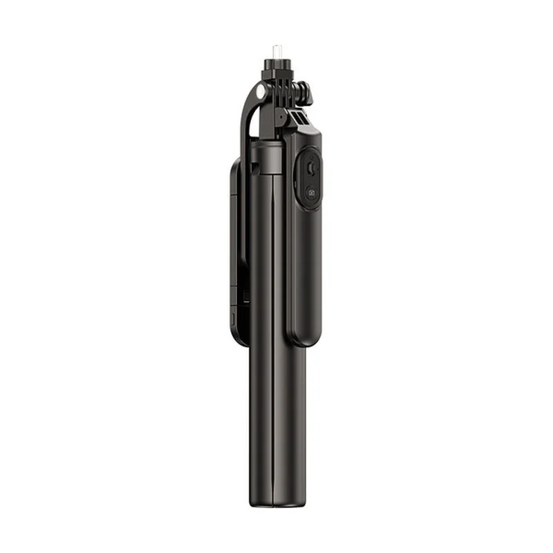 MG Telescopic Bluetooth selfie tyč s LED svetlom 1.75m, čierna