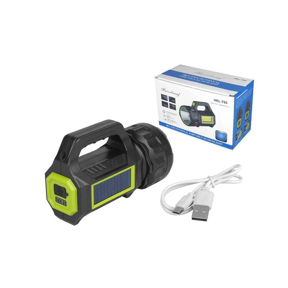 Svietidlo LED ACCU 30W+COB+SOLAR HEL-T95 (WN27)