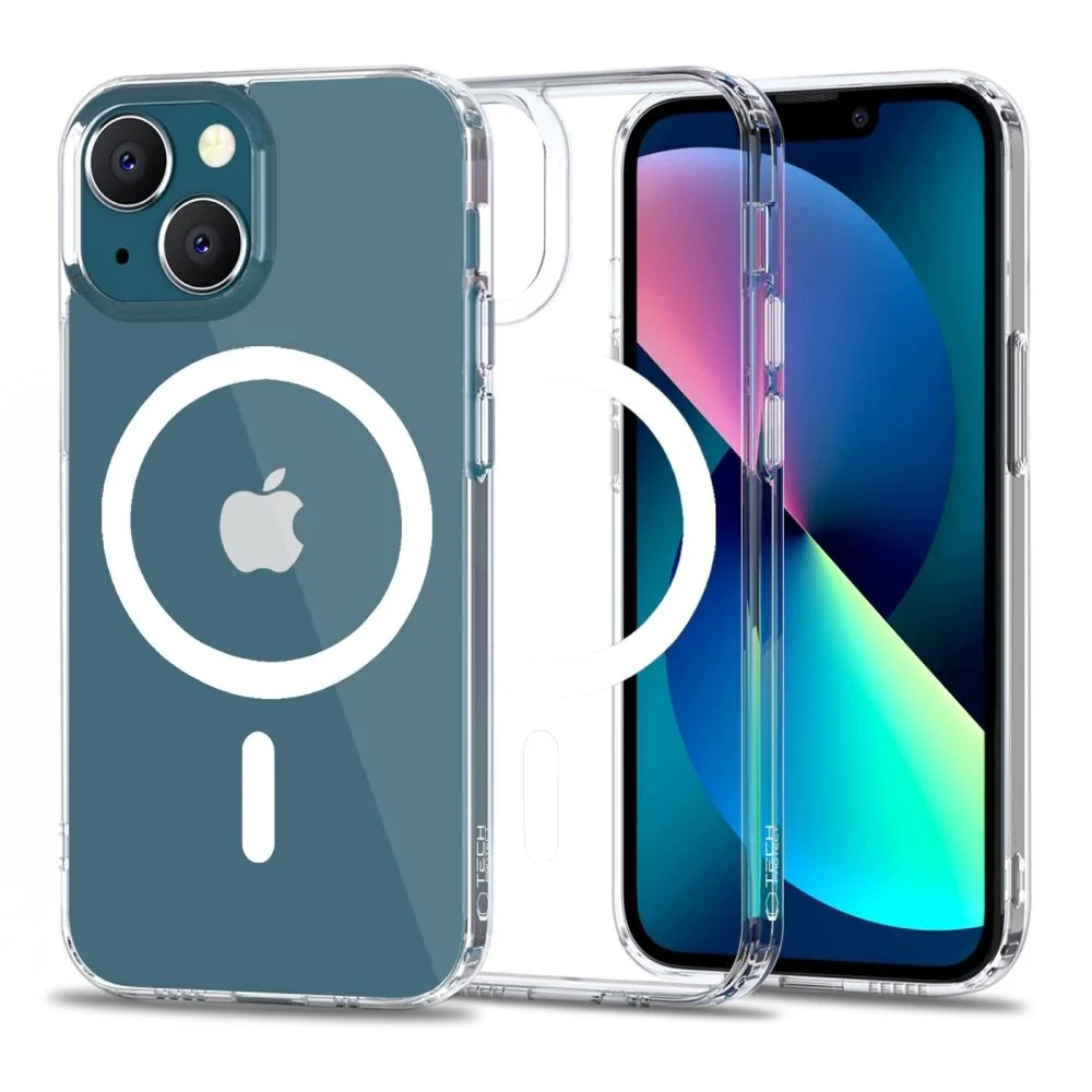 Tech-Protect Magmat MagSafe kryt na iPhone 13, priesvitný Transparentná