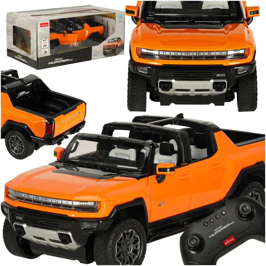 Auto, autíčko na diaľkové ovládanie - Hummer EV 1:16 oranžové