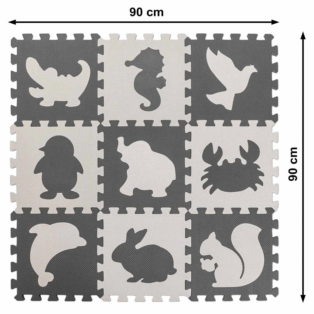 MG SoftPlay penové puzzle podložka 9ks, animals 