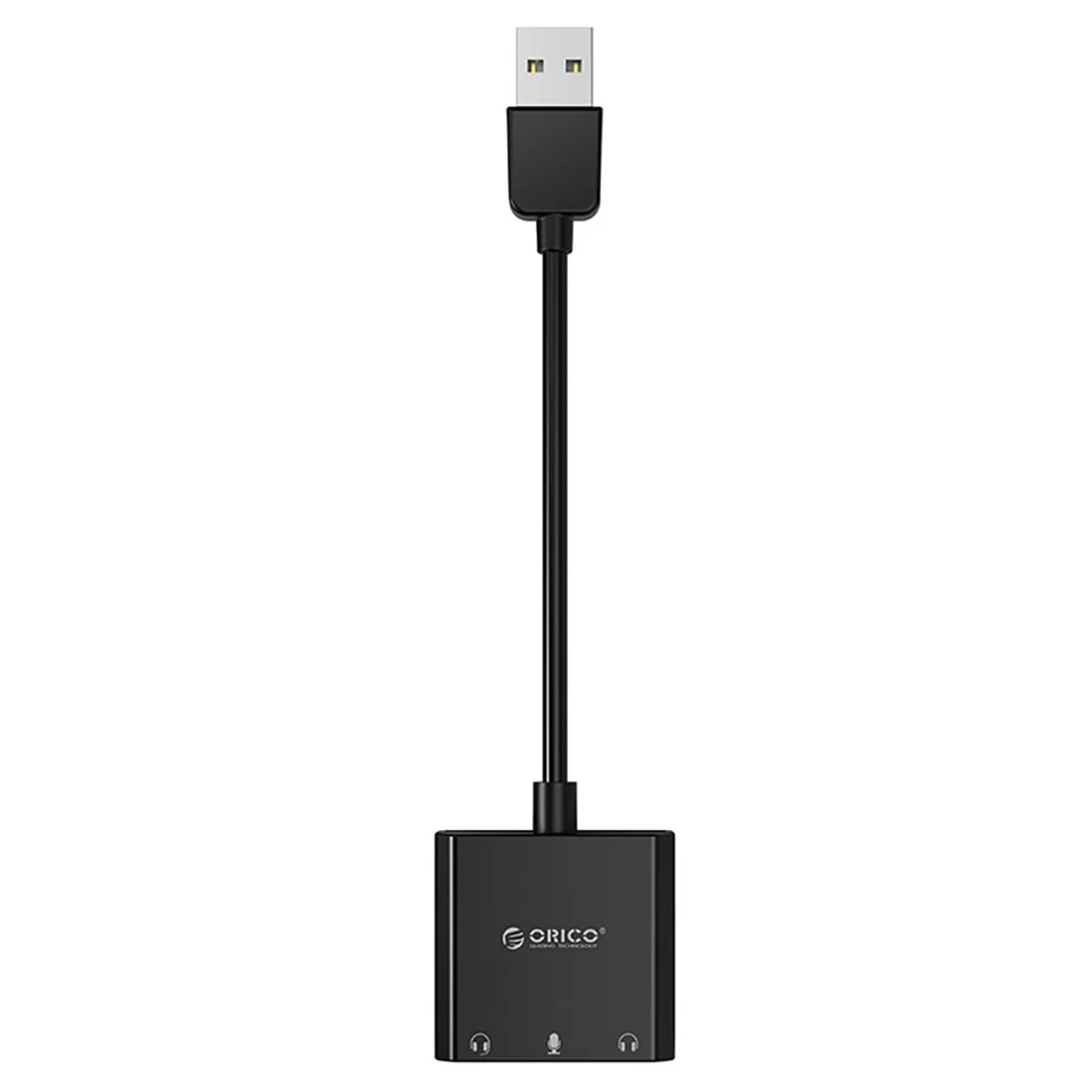 Orico SKT3 externá zvuková karta USB 2.0 / 3x 3.5mm jack, čierna