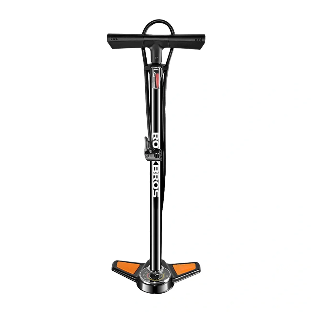 Rockbros GP6532B pumpa na bicykel s tlakomerom, čierna
